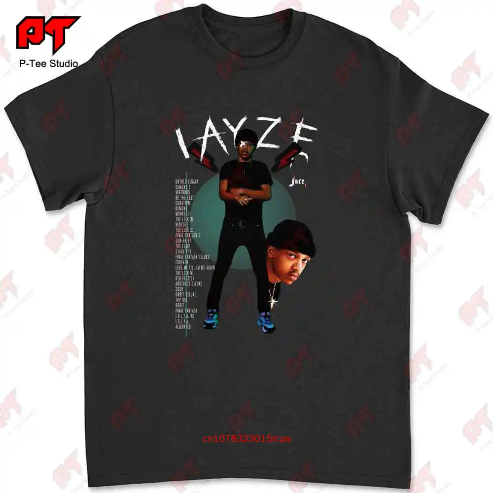

Iayze Винтажная Футболка Jace Underground Plugg музыкальная художественная шапочка Pnbrock Street Rap 100 хлопок 2022 Coolin Topkid 4V0H