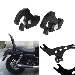 Detachable Locking Latch Kit For Harley Touring Sissy Bar Luggage Rack 1984-2020 Aftermarket Motor Parts Chromed