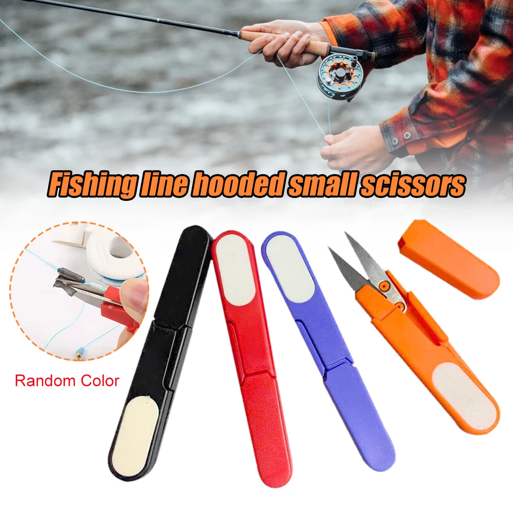 

Fishing Line Scissor Portable U Shape Scissor Beading Thread Cutter with Non-Slip Sewing Scissor Cutting Tool