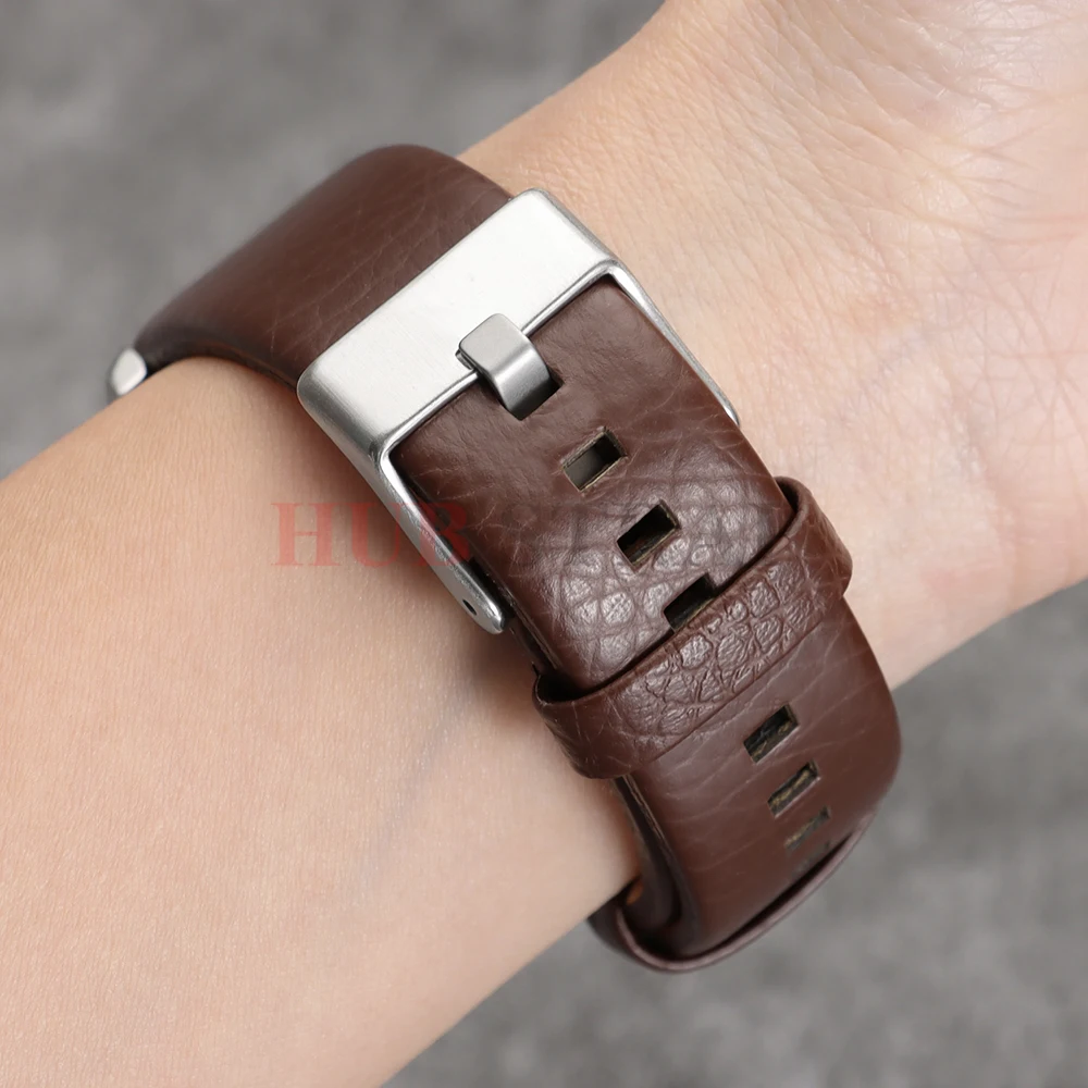Premium Leather Watch Strap in Black and Brown - Various Sizes Available
