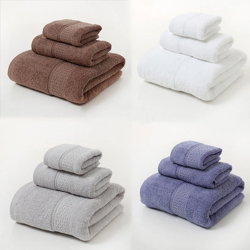 TowelSet100CottonPackageSoftBathTowelsForMenAndWomenTowel