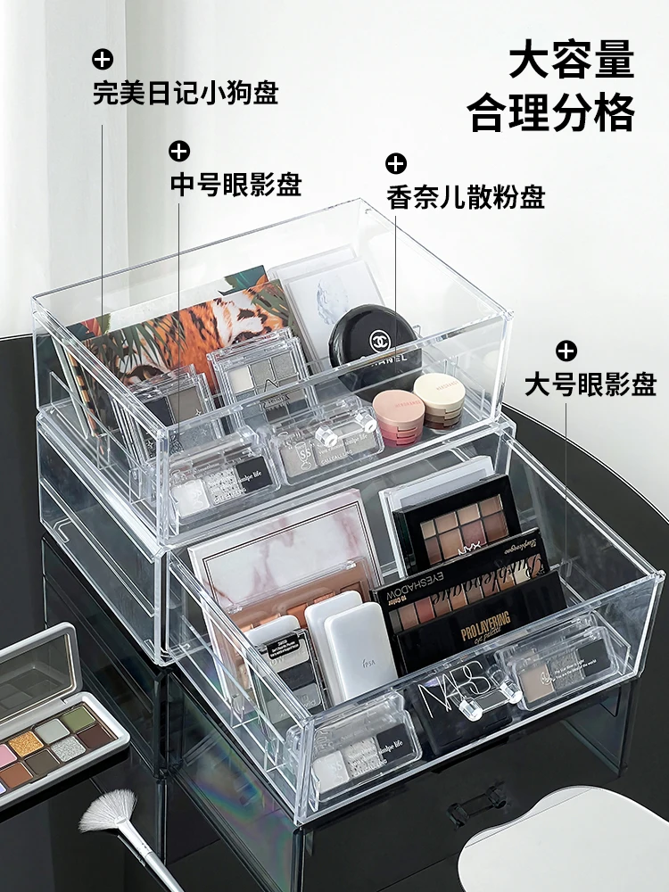 Eyeshadow Palette Organizer Eyepowder Storage Box Cosmetics Rack Makeup Tools Compartment Holder For Women Makeup Organizer 2
