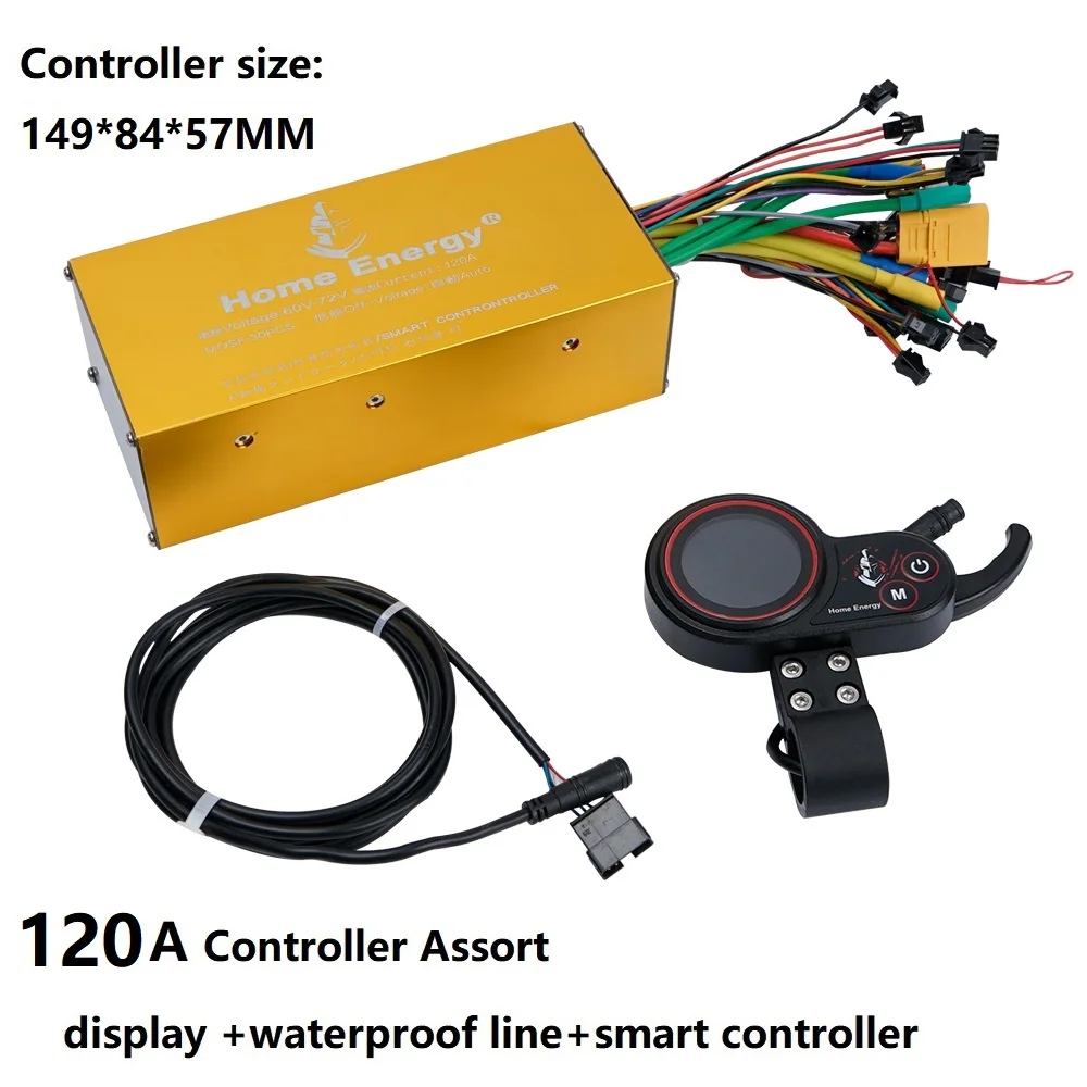 ElectricBicycleControllerDoubleDrive48V60V72V50A120AElectricScooterMotorcycleLCD
