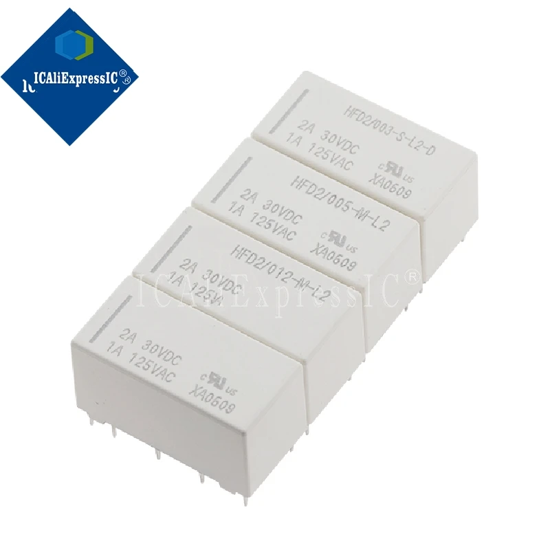1 teile/los Relais HFD2-012-S-L2-D HFD2/012-S-L2-D HFD2-012-M-L2 HFD2/012-M-L2 Doppel spule magnetische verriegelung relais 1A 10 pin 125VAC