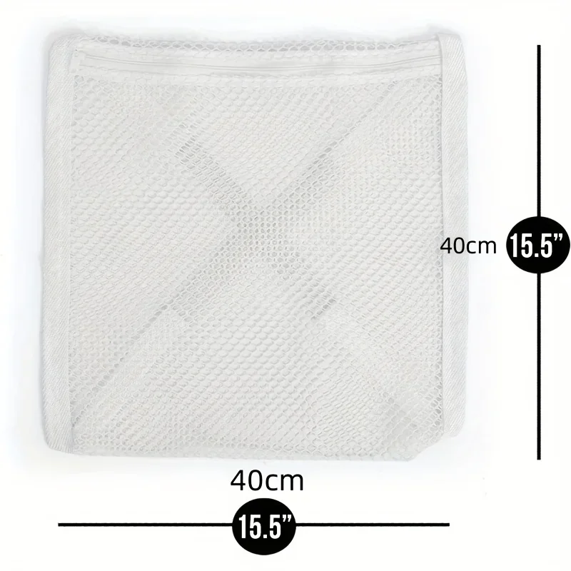 1PC Sneaker Dryer Bag, Dryer Door Shoe Net with Elastic Straps, Sneaker Laundry Bag for Shoes,40X40cm 4