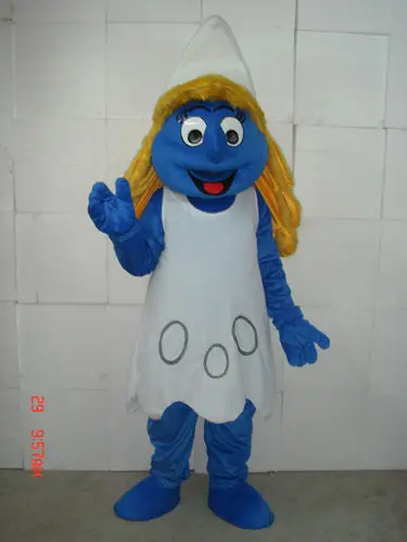Adult Character Cartoon Long Hair Girl Doll Halloween Christmas Dress Full Body Props Outfit Mascot Costume