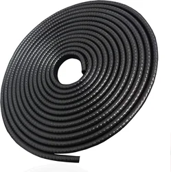 Enhanced U - Shape Rubber Edge Trim Seal Strip - 16.4ft Car Door Protector (Black 5m)