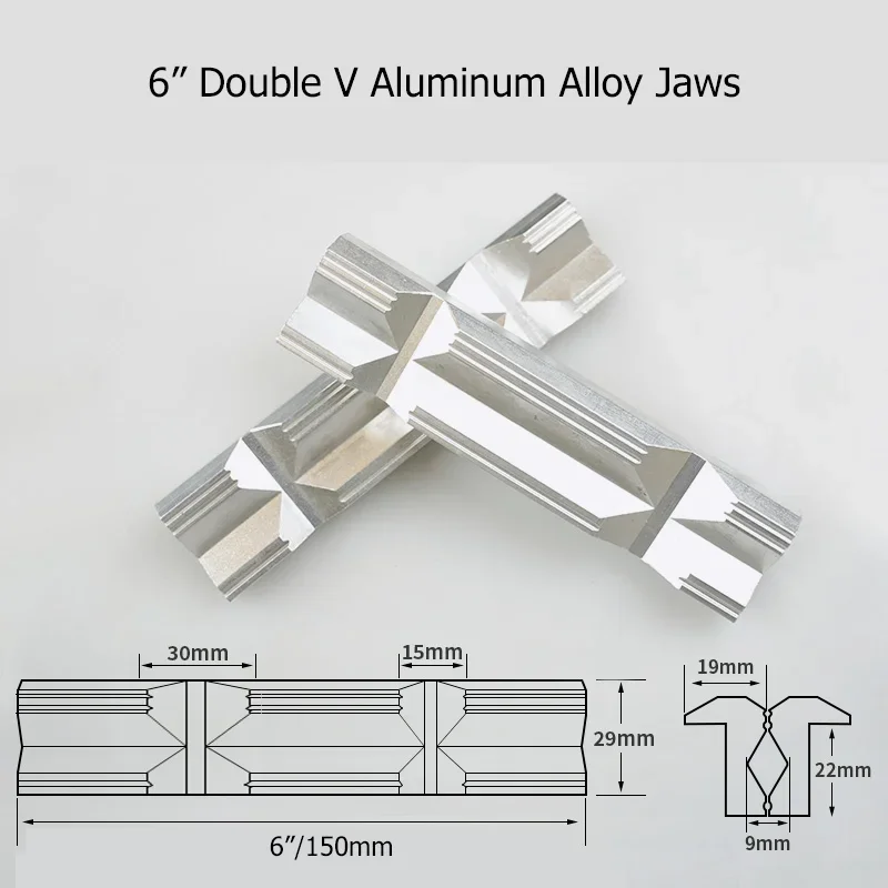 Magnetische Schutzabdeckung für Schraubstockbacken aus Aluminiumlegierung und Gummi, kratzfeste Schutzpolster für Schraubstöcke, passend für Schraubstöcke mit einem Durchmesser von 2,5 bis 8 Zoll. – Detail 18
