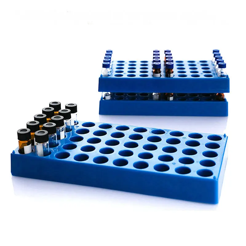 1pc Lab 2/4/10/15/20/30/40/50/60ml sample bottle plastic Rack