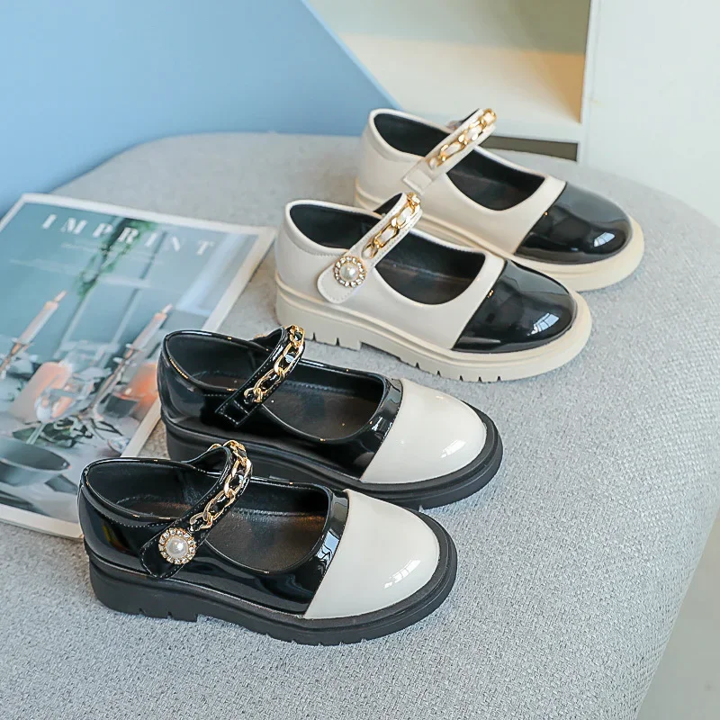 여아용 가죽 공주 신발, 공연용 부드러운 밑창, 어린이용 여름 가을 신상