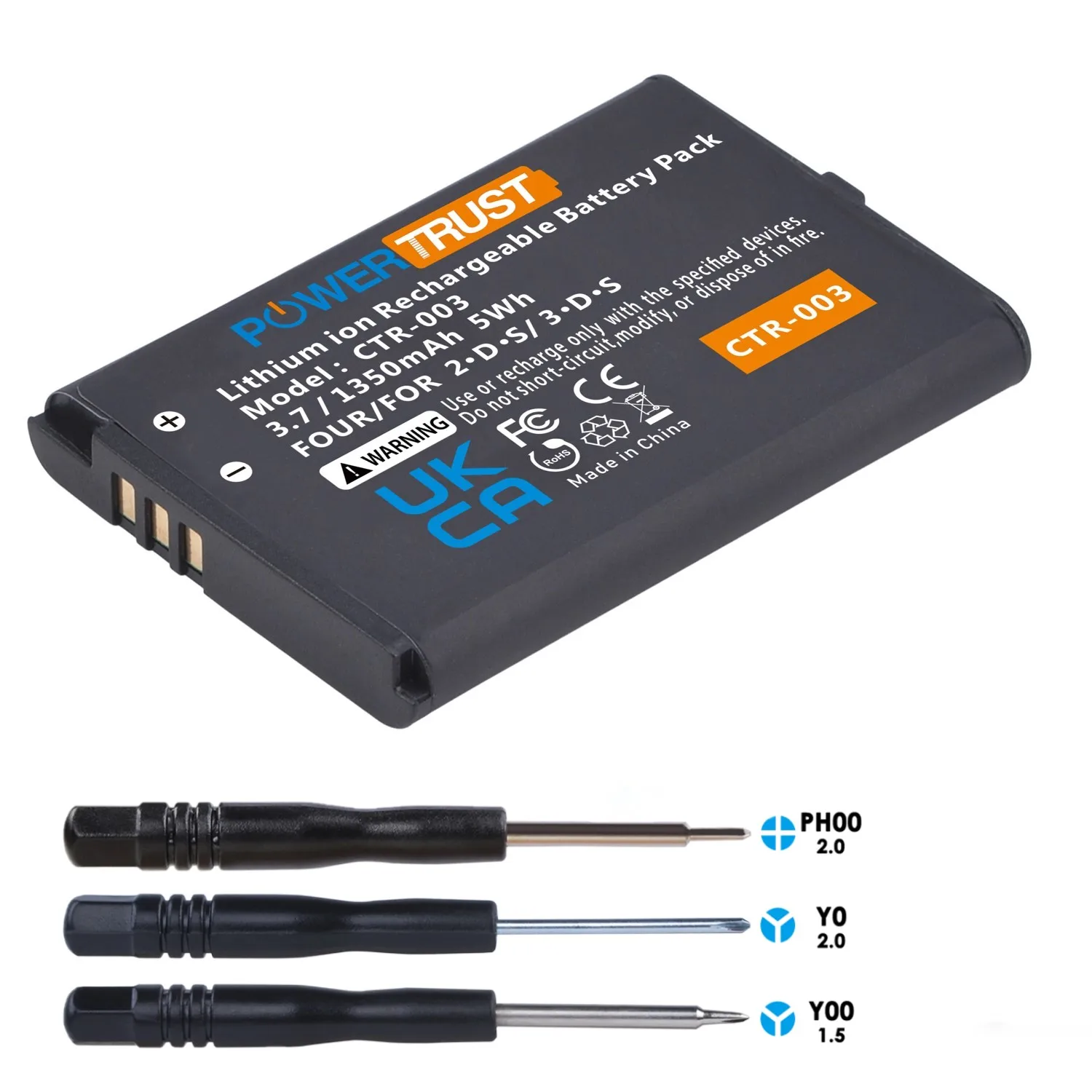 1Pc 1350mAh CTR 003 CTR003 CTR 003 Battery for Nintendo 3DS, 2DS XL