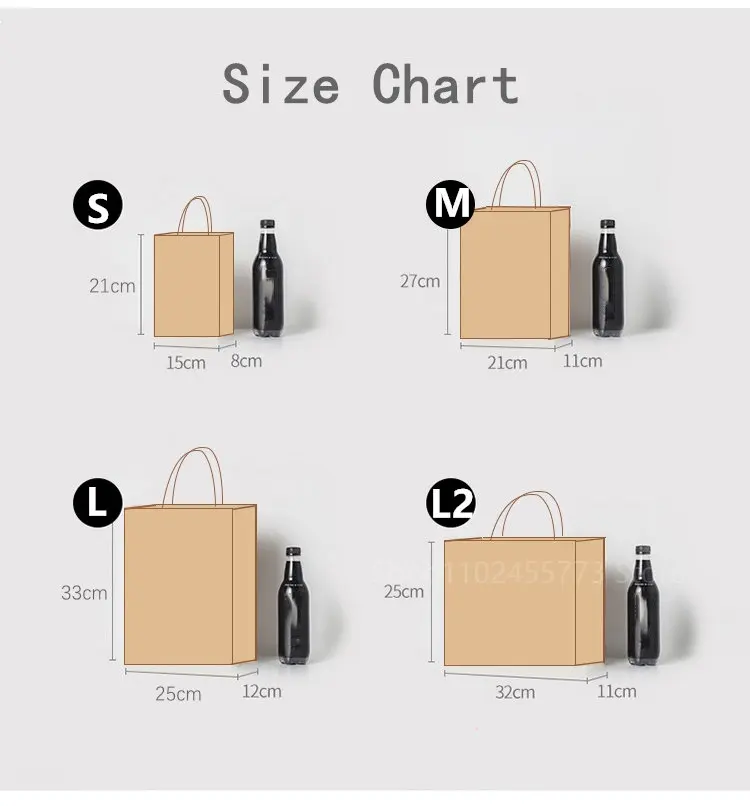 10/30/50pcs DIY Multifunction soft color paper bag with handles Festival  gift bag shopping bags