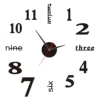 Soundless 90 To 120cm Large-sized 3D Number Poster Home Decoration DIY Wall Clock For Living Room Bedroom Study Hotel Big Decor 6