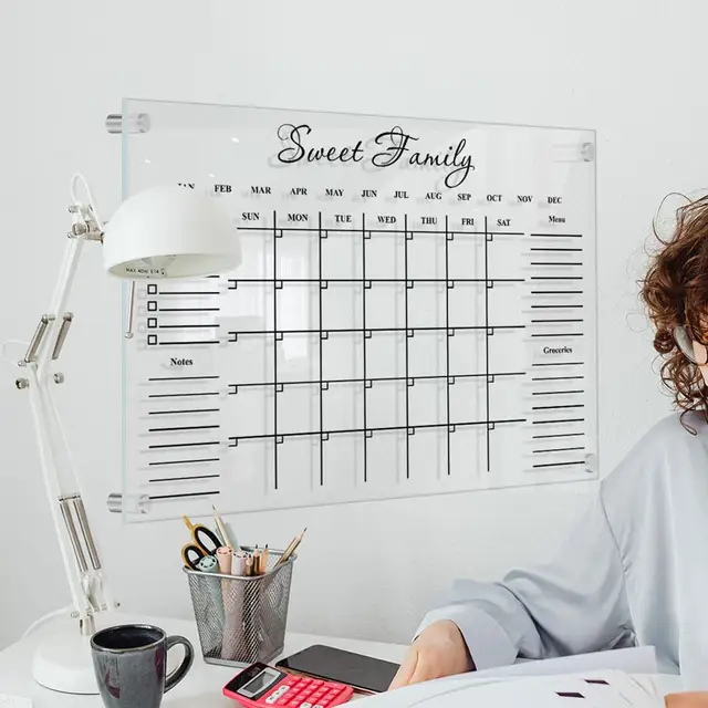 Dry Erase Paint Calendar