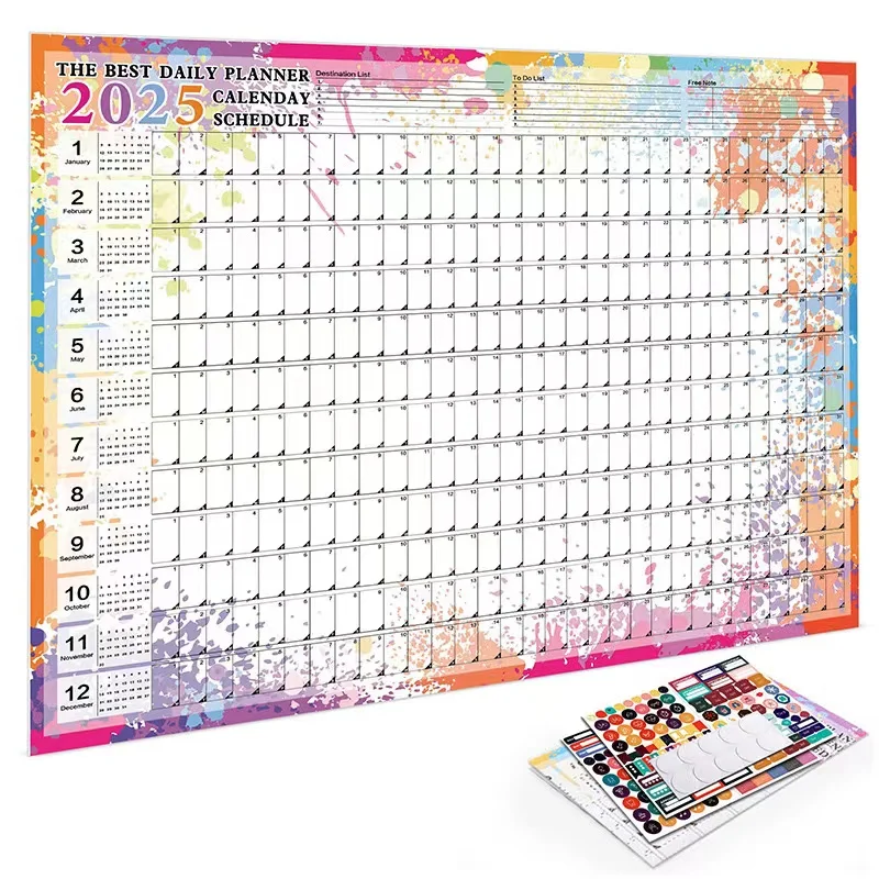 Desk Calendar Annual English Korean Creative Simplicity Plan