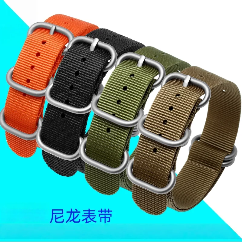 Waterproof Breathable Nylon Canvas Watch Strap - Sporty & Fashionable Wristband Accessory