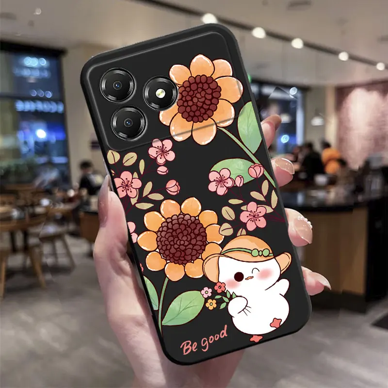 Cute Cartoon Pattern TPU Soft Silicone Back Phone Case