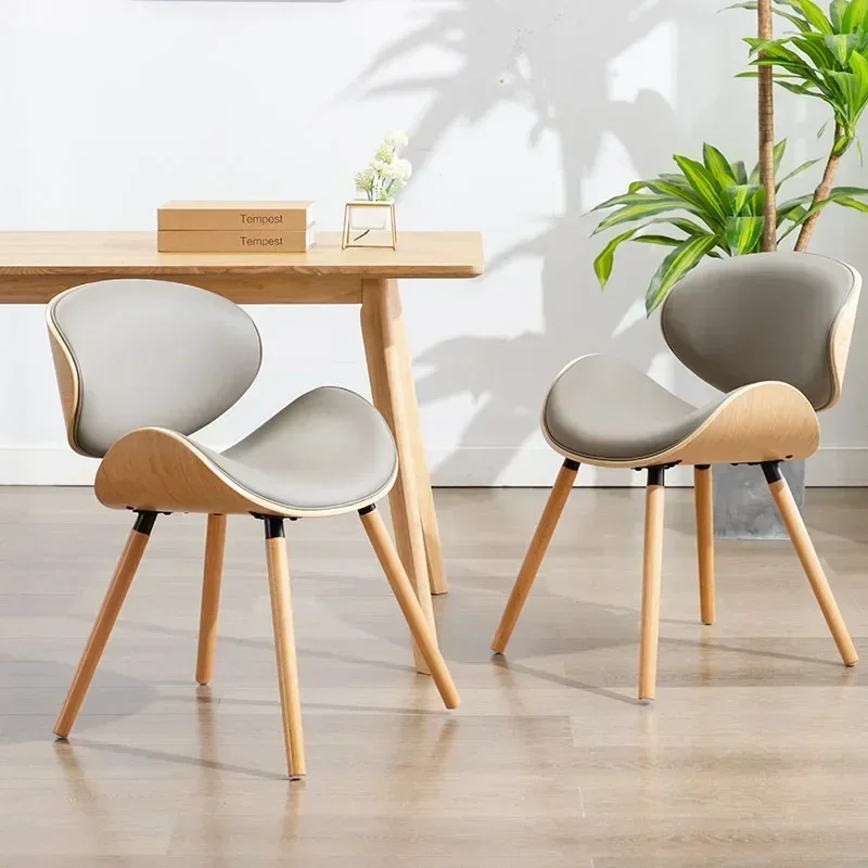 Kitchen Chair European Modern Simple Luxury Chair Back Space Saving Practical Solid Wood Dining Nordic Furniture dining chairs dining chair