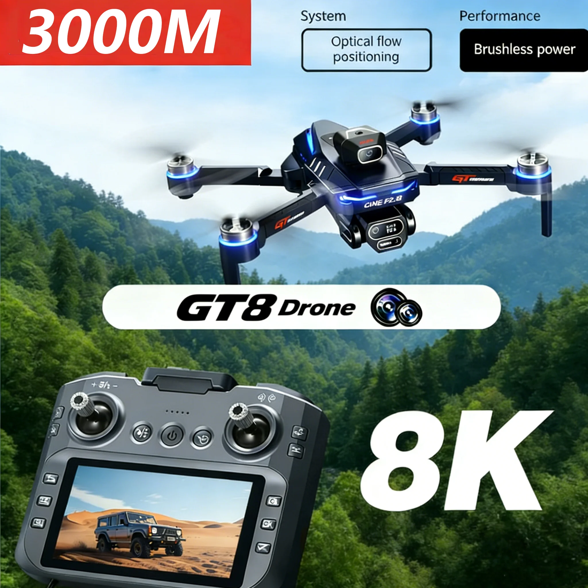 Drone Selfie Poche 4K Ultra HD Pliable avec Caméra - Cadeau Idéal