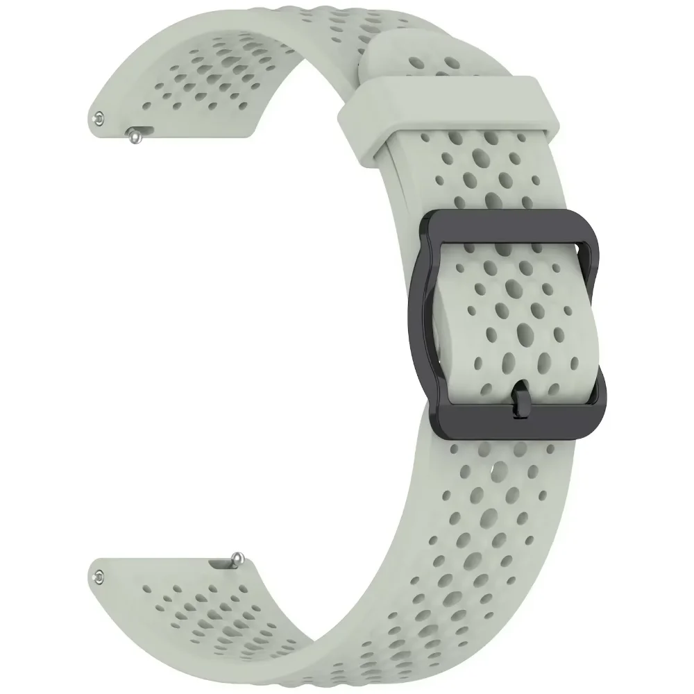 Breathable Silicone Wristband Strap - 22mm/20mm, Various Styles