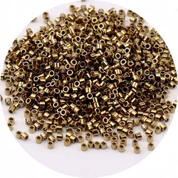 Antique Finish Uniform Metal Beads - 1.3x1.6mm (1680 Pieces) - 1.3x1.6mm 1680pcs (18 DD22L Bronze)