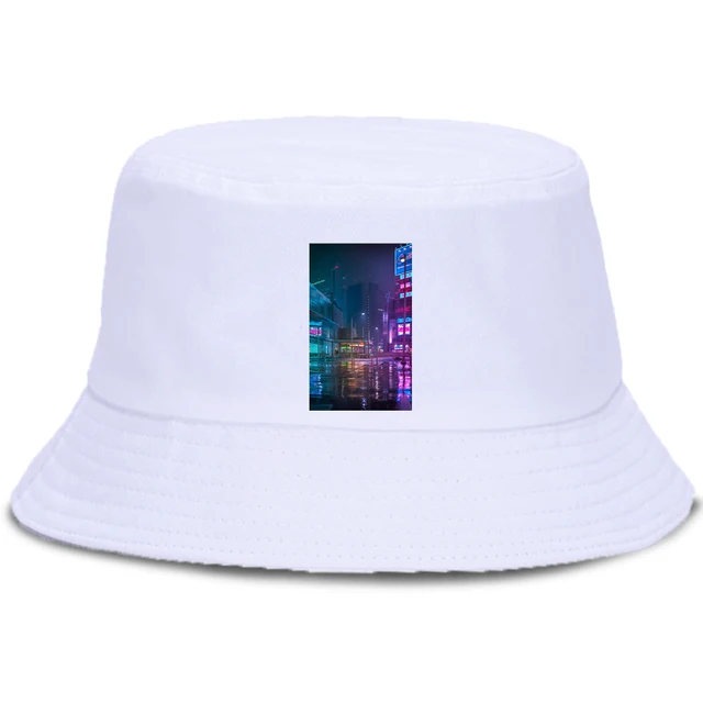 Stay Cool and Stylish with Lofi Milk Sticker Street Bucket Hats