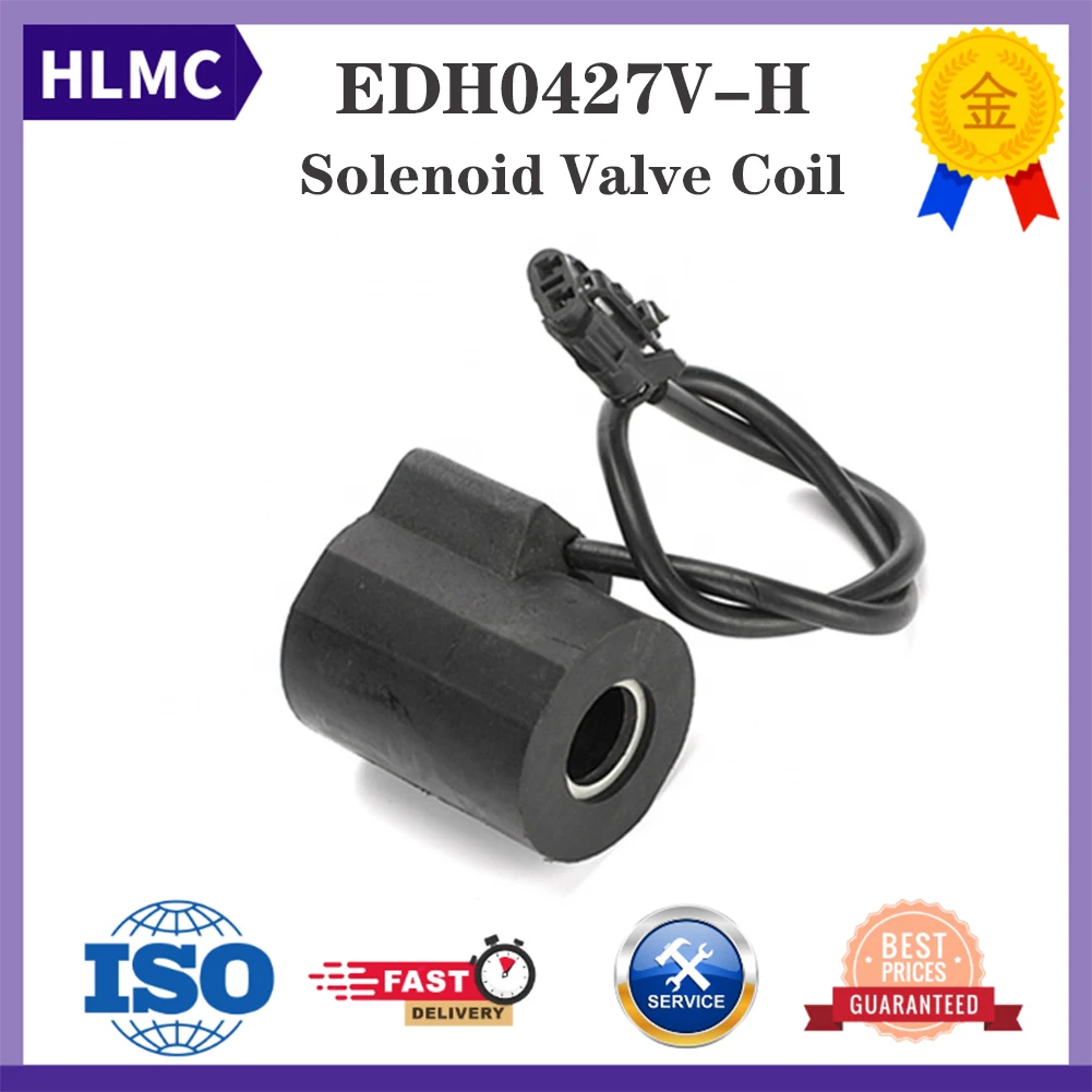High Quality Excavator Parts R220-5 R210-5 HX260L R130W3 R160LC3 R170W3 R180LC3 Round Solenoid Valve Coil EDH0427V-H for Hyundai
