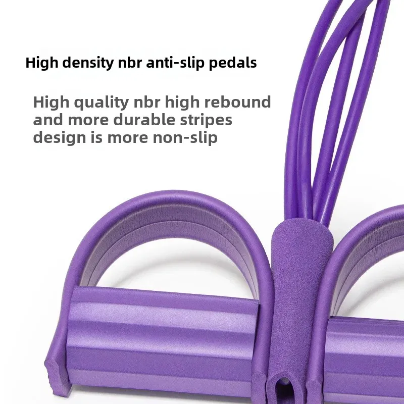 Fitness Resistance Band Foot Pedal Puller Yoga Equipment Home Use Elastic Rope Abdominal Slimming Belly Reducer Exercise Belt fitness resistance band