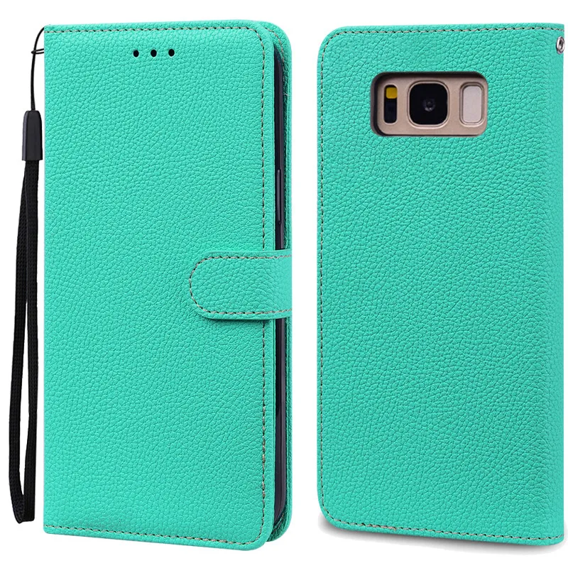 Luxurious Leather Wallet Flip Case for Samsung Galaxy S8 Plus