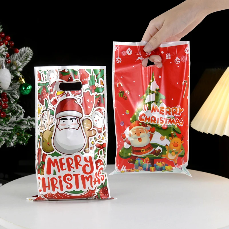 1 Bag Christmas Theme Rectangle Plastic Zip Lock Candy Storage Bags, Self  Seal Bag, for Biscuit & Candy Packaging, Santa Claus, 220x155x0.1mm