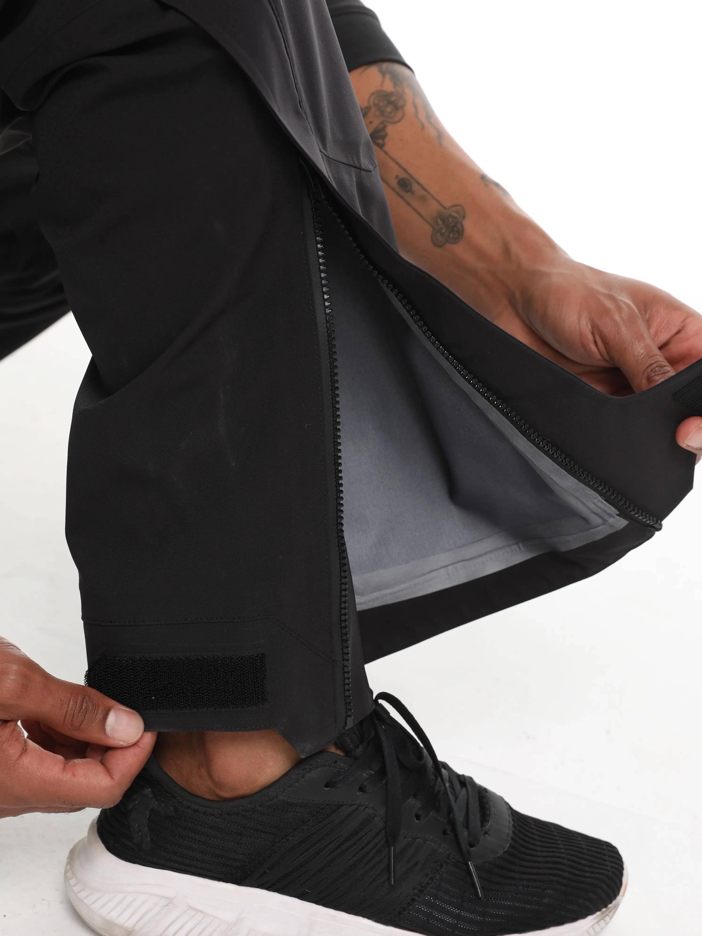 Men Chest Pants Waterproof Fishing Pants Leg Zipper Front Pockets Fishing Bib Wading In River