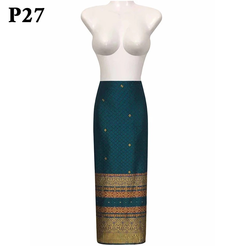 Malaysia Thailand National Long Skirt Sarong Dai Tube Skirt Southeast Asia Traditional Costume Lady Performance Folk Dance thai style skirt