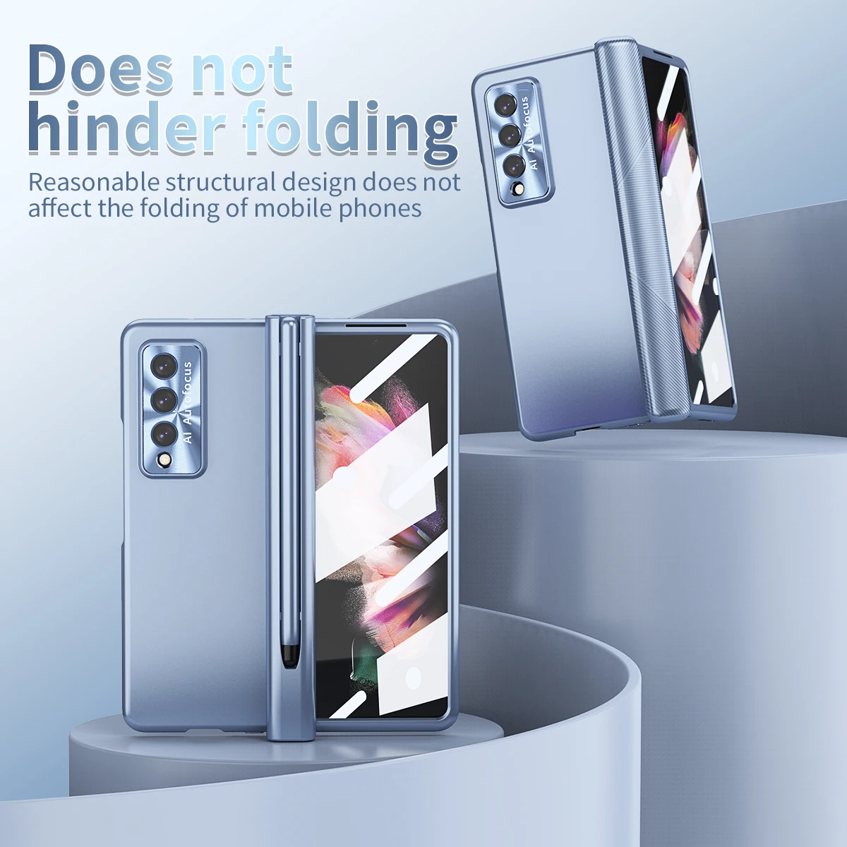 

Magnetic Hinge Plating Case For Samsung Galaxy Z Fold 5 Z Fold 4 3 Anti-drop upgrade All Inclusive With S pen Fold Edition