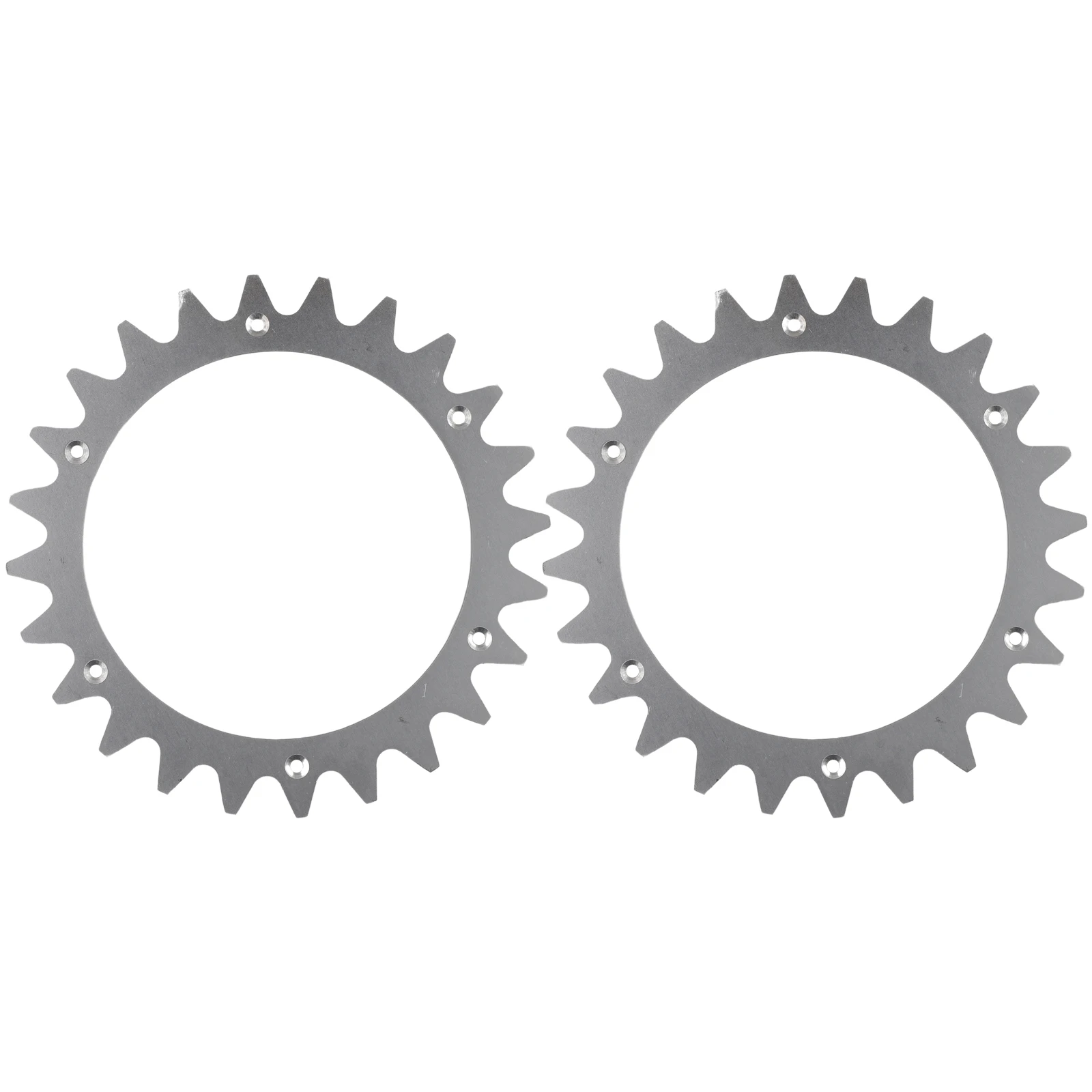 2 pezzi di trazione in acciaio inossidabile ruote ausiliarie migliorate con punta robotica per Worx Landroid Plus S/M Robot tosaerba 205*205MM