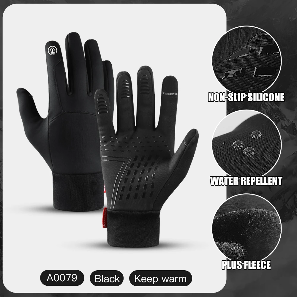 

Зимние мужские перчатки черные теплые спортивные рыболовные брызгозащищенные лыжные армейские велосипедные Нескользящие женские перчатки для сноуборда