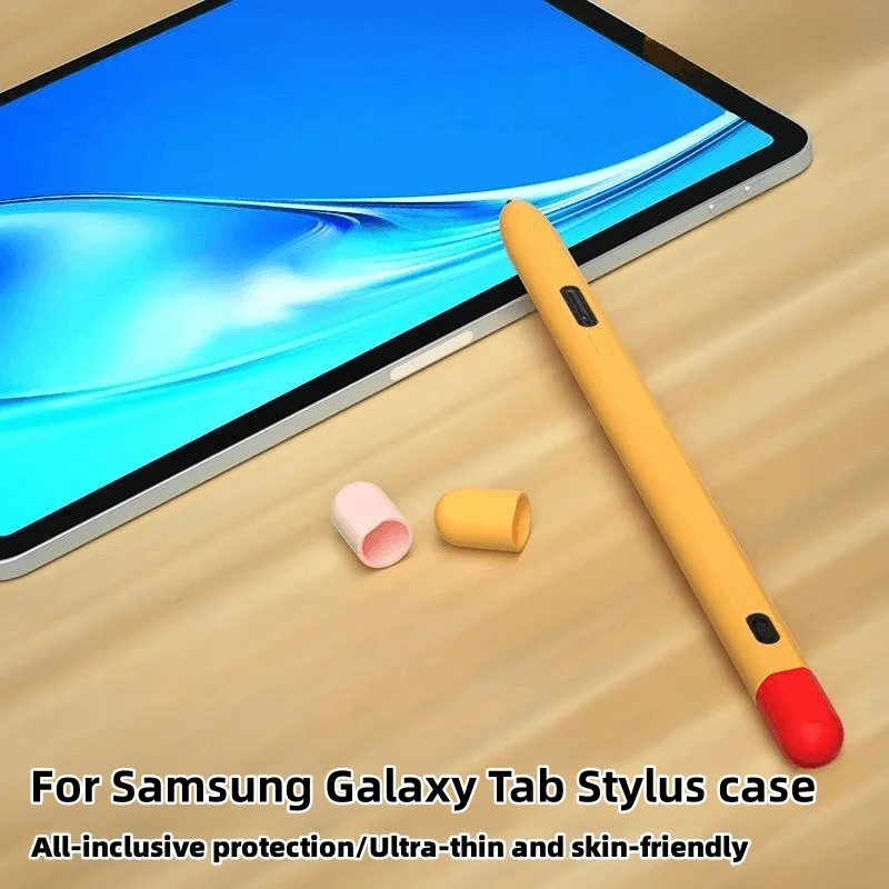 Silicone Shockproof Tablet Case with Stylus Sleeve