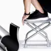Foldable Toilet Seat Commode Stool Comfortable Portable Squat Toilet Stool for Elderly Seniors Bathroom Shower Chair Homecare 2
