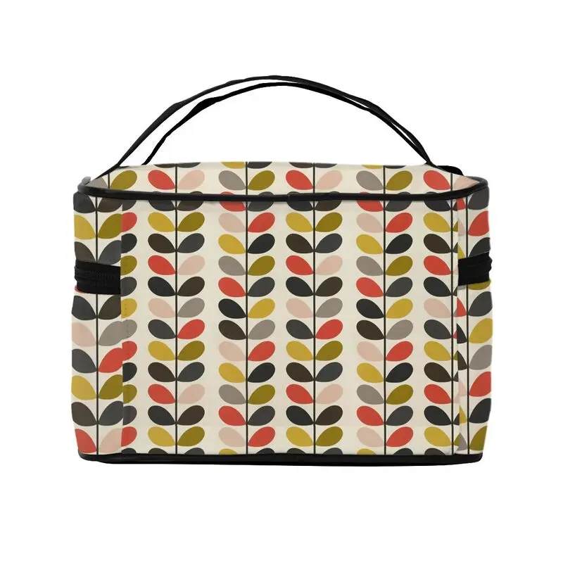 맞춤형 Orla Kiely 멀티 스템 여행 화장품 가방, 꽃 추상 메이크업, 세면 용품 주최자, 뷰티 스토리지 doppp 키트
