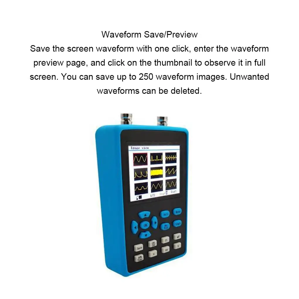 DSO2512G 120M Bandwidth 500MSa/s 2 In 1 Dual Channel Oscilloscope 10mV Minimum Vertical Sensitivity FFT Spectrum Analysis