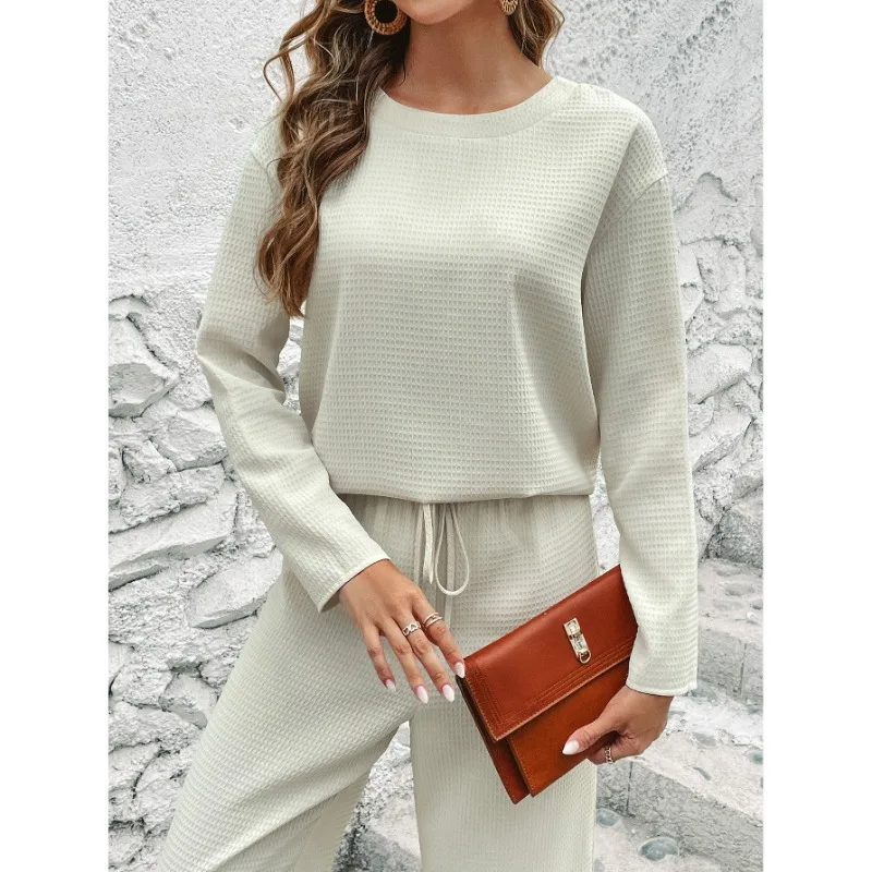 Sets Women's Autumn New Long Sleeve Top & Fashion Pants Set New Casual Clothing Woman Loose Two Piece Suit Outfits