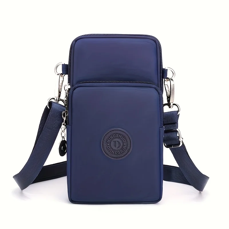 Women's Cross Body Phone Bag, Oxford Mini Vertical Wristlet with Coin Purse, Solid Color Vertical Mini Shoulder Crossbody Bag