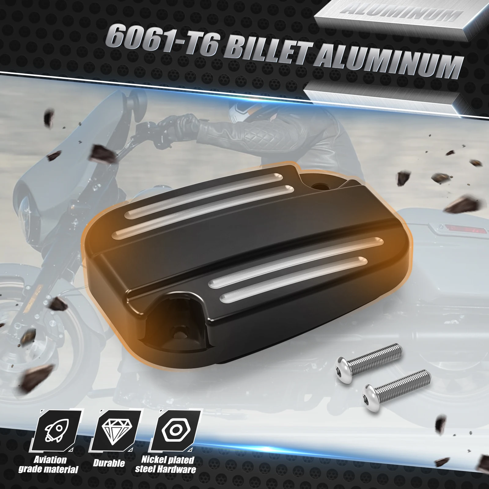 Für Harley Street Glide Road Glide/Special 18-20 Vorderradbremse Kupplungsgeberzylinderabdeckung Road King Electra Glide Ultra Limited – Detail 6