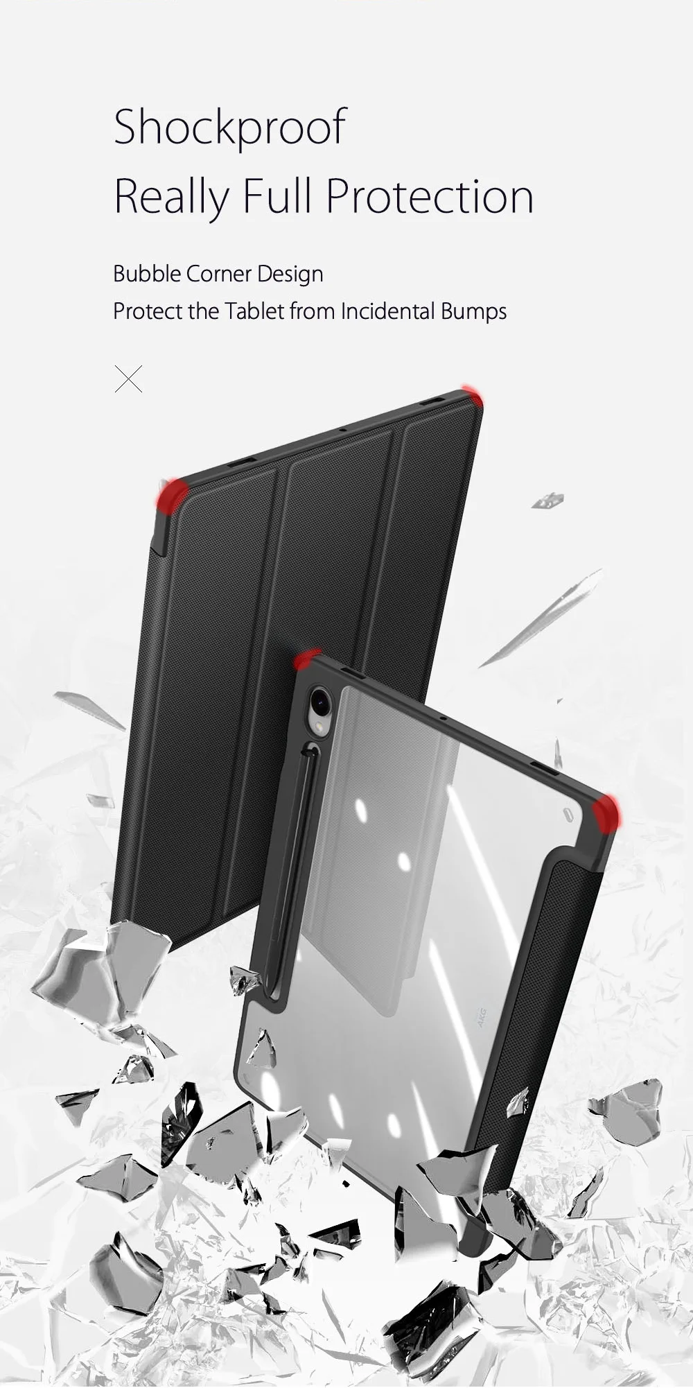 Couro clássico Smart Stay Back Cover com