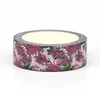 NEW 1PC 10M Decorative Beautiful Purple Flowers Washi Tape for Scrapbooking Journaing Adhesive Masking Tape Cute Stationery 2