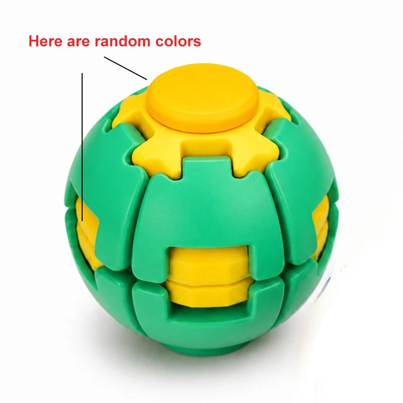 Stress-Relief 3D Gear Puzzle Fidget Ball – Portable Anti-Anxiety Sensory Toy