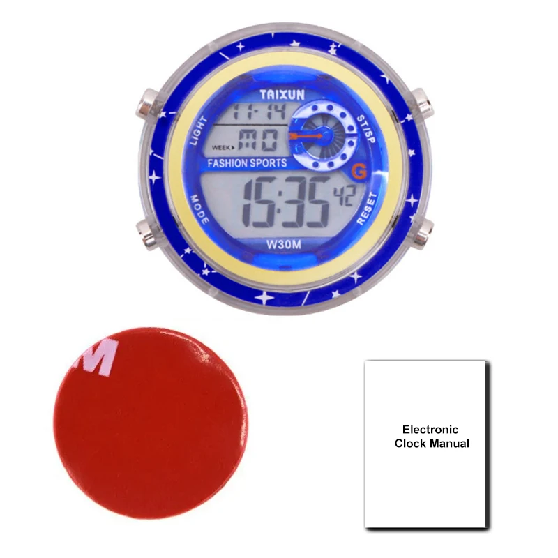 Montre De Moto - Rétro-éclairage LED Résistant Vibrations Numérique | Cadran Montre Électronique Montre Scooter Accessoire Moto Pour Les Motards Passionnés