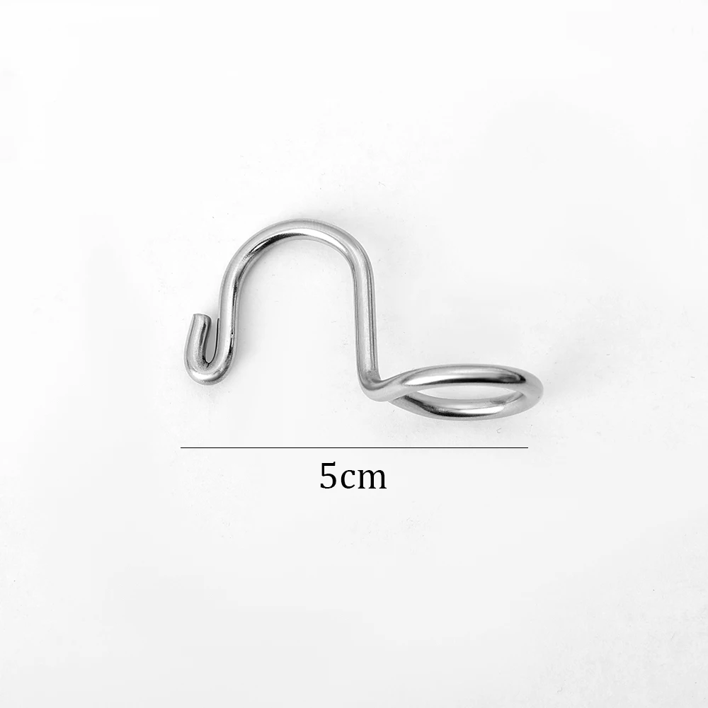 Stainless Steel Hanger Connector Hooks 2/10Pcs for Clothes Storage