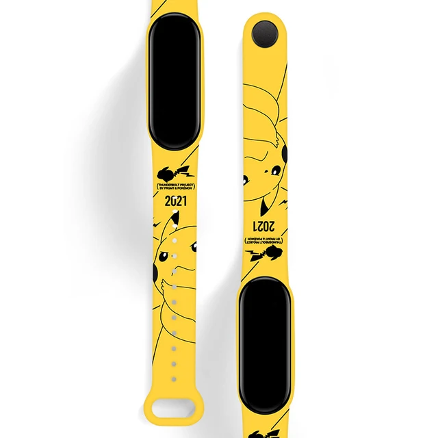 New Pokemon Electronic Watch Pikachu Cartoon Digital Electronic Waterproof LED Watch Wristband Children's Toy Christmas Gift 1pcs watch
