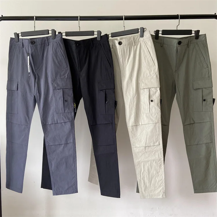 

Fashion Classics Mens Cargo Pants High-quality Casual Vintage Simple Loose Outdoor Jogger Sport Pants Streetwear Men Ropa Hombre
