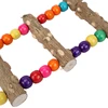 3/5/7 Ladder Birds Pet Parrot Ladders Climbing Toy Natural Wood Hanging Colorful Ball Toy for Conures Parakeets Cockatiels D9253 3